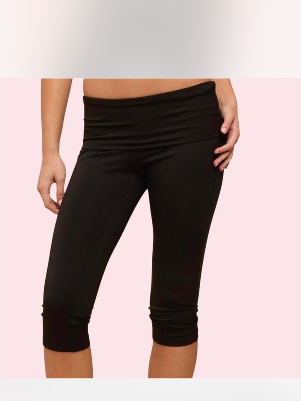 SKIMS Cotton Jersey Capri in Soot (Black) - XL